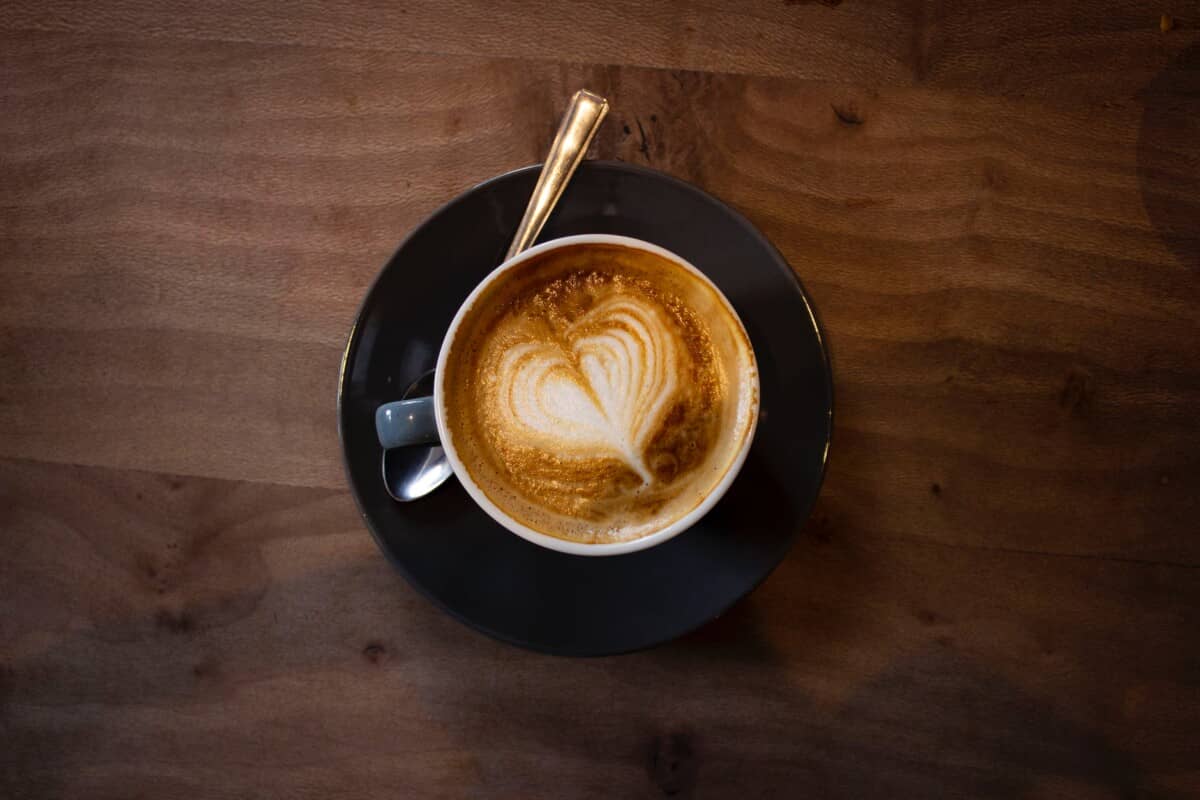 a cup of flat white